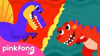 Espinosaurio vs Tiranosaurio Rex | Cuentos Musicales de Dinosaurios | Pinkfong Cuentos Infantiles