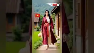 Vietnamese Beauty in Ao Dai & Ao Tu Than | Traditional Fashion 🇻🇳✨| #aigirl #fashion #aishorts