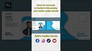 Postcard Design in Photoshop &ndash; Easy & Professional Tutorial for Beginners #shortvideo