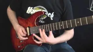 Fusion Licks Guitar Lesson #1: Combining Tapping + String Skipping by Martin Miller