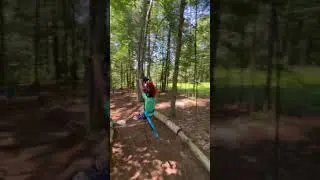 Kids 160FT Jugader Zip Line in Homemade Woods Path