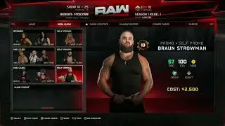 WWE 2k25 GM Mode game play no:1#wwe #wwe2k25 