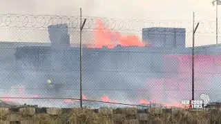 Firefighters battle blaze at Soweto's SAB depot