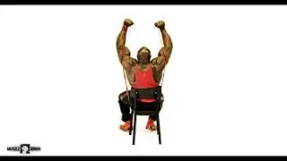 Muscle Bands Shoulders Workout Tutorial: Resistance band shoulder press