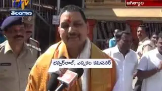 Election Commissioner Bhanwarlal Visit Kondagattu Temple In Jagtiyal