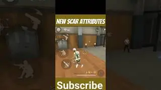 new scar skin attributes 🥵#shorts#freefireshorts