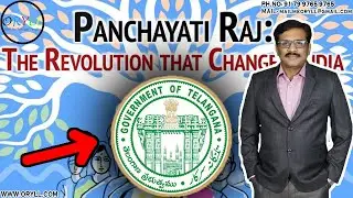 Panchayat raj & Urban local bodies in Telangana | With respect to Telangana.