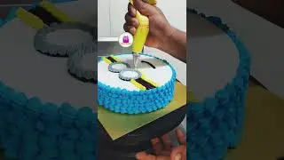 Vanilla Minion Cake Decoration Ideas #shorts