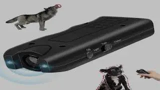 Dog Repeller Portable Ultrasonic Deterrent Handheld Anti-barking 3in1 Dog Training Device