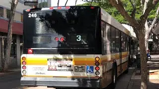 Thebus Honolulu Bus' 246 Gillig Low Floor 40' Ft Route 3 Salt Lake