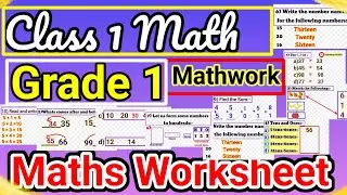 Class 1 Maths/Class 1 Maths Worksheet/Grade 1 Maths Worksheets#nishakaushik88#maths#mathsworksheet 