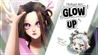 Nezuko & Genya 💅𝓖𝓵𝓸𝔀-𝓾𝓹💅 [School kny AU] ft. Daki/Ume