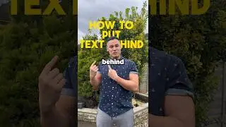 🎬 Как сделать так, чтобы текст был виден позади вас в видео! 📱💥 #capcut #capcuttips #kaicreative