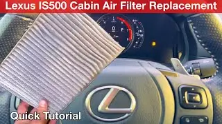 Lexus IS500 Cabin air Filter Replacement