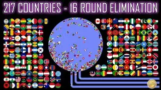217 Countries - 16 Round Ultimate Eliminations | WORLD MARBLE RACE #33