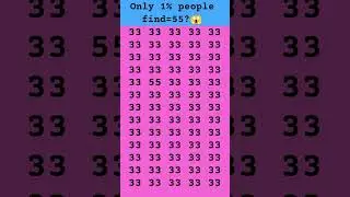 find 55😱🤔 subscribe for more puzzle #shorts #viral #brainteasers #numbers #trending #fypシ #quiz #new