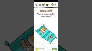 Brain challenge puzzle level 200 Tom is hungry, catch that mouse Walkthrough Solution