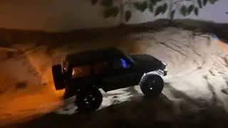 Mini Jeep Wrangler light testing in night Driving 