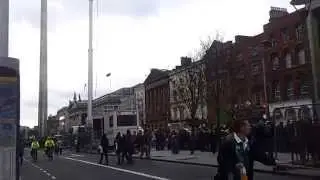 St Patricks Day pre-parade atmosphere