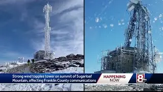 Wind topples communications tower on Sugarloaf summit