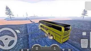 😲Thrilling Foggy Weather Challenge in Road Bus Simulator Extreme Roads Gameplay!