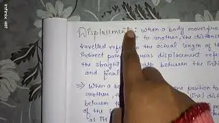 Distance and Displacement Explained in Hindi |Difference with Examples Physics Class 9 Motion #maths
