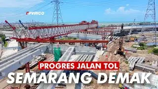 UPDATE PROGRES TOL SEMARANG DEMAK VIDEO DRONE FOOTAGE | TOL TANGGUL LAUT MATRAS BAMBU TERBARU