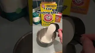 Easily make your own dishwasher detergent  at home with just three ingredients! Links in description