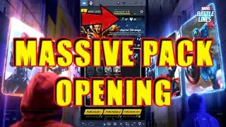 Pack odds FTW! MASSIVE basic card vault opening! -  MARVEL BATTLE LINES