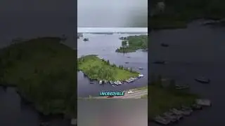 Pushing the floating island forward with a boat is as simple as pushing a box.