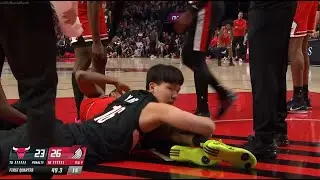 Yang Hansen full highlights vs. Chicago Bulls - 2 Points, 2 Rebounds, 1 Assist