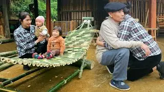 Single mother: Picking sapodillas to sell - Thank you grandfather for your love for the children.