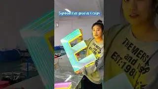 Do you know what is the new and popular signage technology at China?🥰#signagedesign #signage