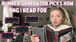 Number generator picks how long I read for!