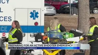 Onslow County agencies train for active shooter scenario