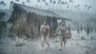 WORST RAINSTORM TONIGHT in Indonesia! ⚡ Heavy Rain & Loud Thunder in a Quiet Village ⚡ | Rain Sounds