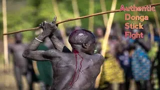 Authentic Donga Stick Fight #suri #surma #omovalley #donga