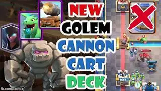 Golem Night Witch Cannon Cart Deck 🏔️🏔️🏔️ Golem Deck without Elixir Collector