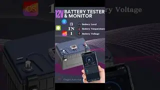 12V Battery Monitor Wireless Bluetooth Car Battery Health APP Monitoring Battery Tester Tools 🔋🚘