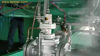 YOSHITAKE steam reducing valve installed in EPS batch pre expander machine
