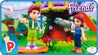 &hearts; LEGO Friends Mia TREE HOUSE Build with Daniel