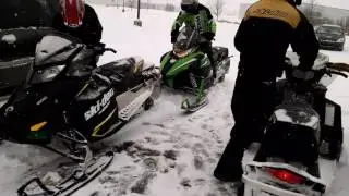 snowmobile action