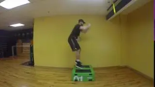 Plyo Box Vertical Jump to Box Jump