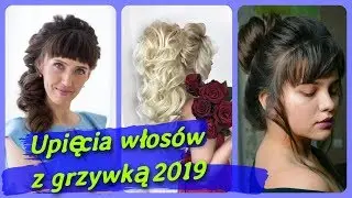 Top 20 💓 najlepszych upięcia włos&oacute;w z grzywką 2019