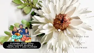Flower Camp 2024 Day 7 | How to Make Template 7 Mini Flower | Paper Flower Tutorial