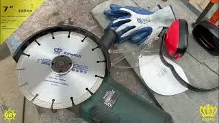 Testing Kingthai 7&ldquo; Hot pressed Diamond Saw Blade