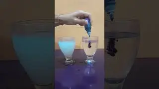 Ink floating on water | Density | #science #physics #experiment #shorts