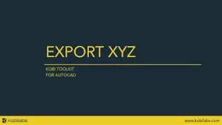 AutoCAD Export XYZ - Kobi Toolkit
