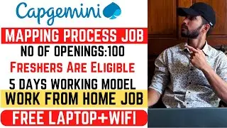 🚨 Capgemini Mapping Process Job 🗺️ | Work From Home 🏠 | Freshers | Joining Bonus 🎁