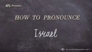 How to Pronounce Israel (Real Life Examples!)